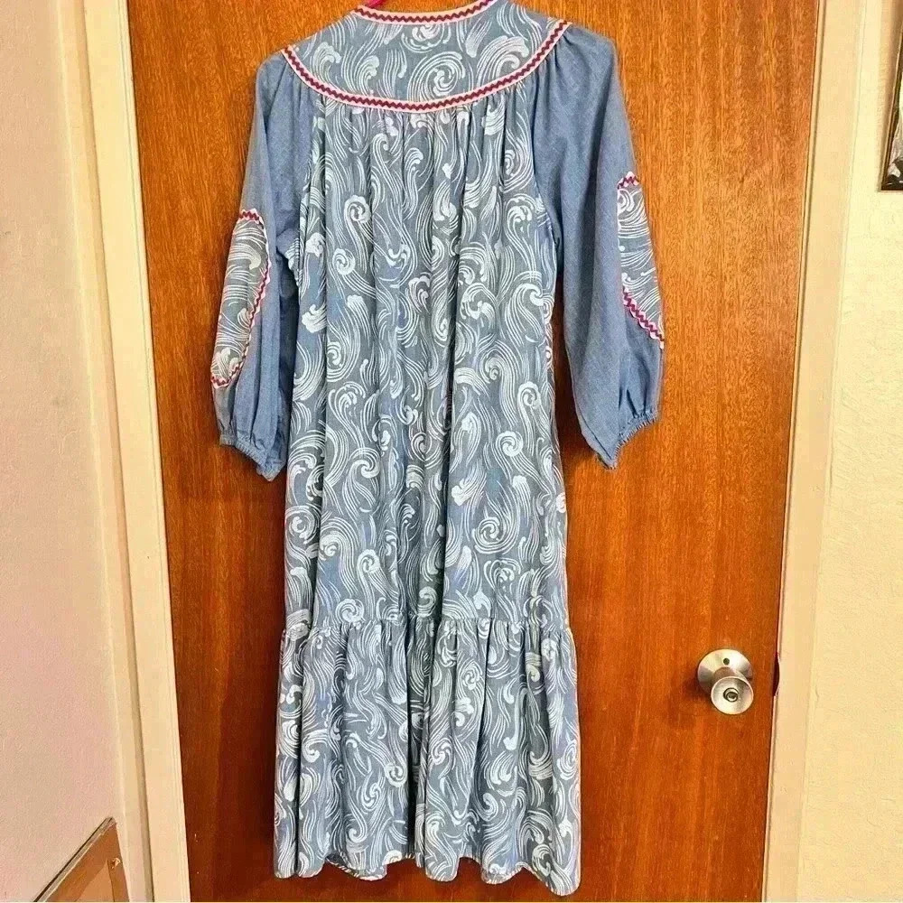 Vintage house dress made in the USA size 12 - Picture 7 of 7
